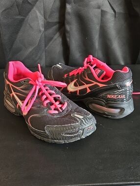 Nike Black with Hot Pink Accent Women's Air Running Shoes